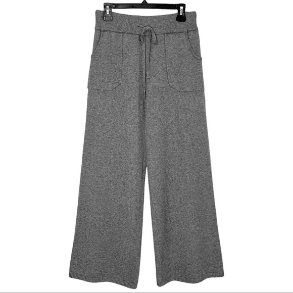 Sundance Baci Mina Sweat Pants Wide Leg Lounge Comfy Pull-on Gray Size L - Picture 4 of 9
